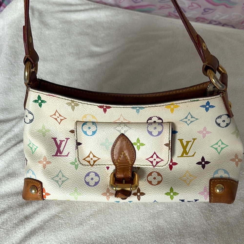 Louis Vuitton Multicolore Shoulder Bag with Gold Hardware